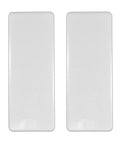 White Vinyl Fence Post Hole Cover Pack Of 2 For 1.5x5.5 Inch Posts Hides Holes For A Clean, Finished Look And Outdoor Weather Resistant Use
