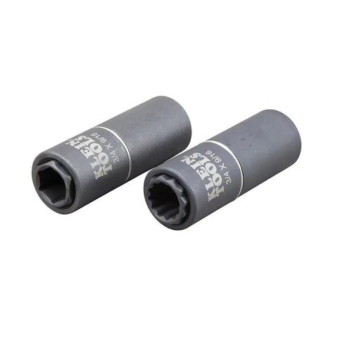 All In One Impact Socket With Three Quarter Inch And Nine Sixteenth Inch Hex Sizing Deep Twelve Point Socket One Half Inch Drive High Torque Design