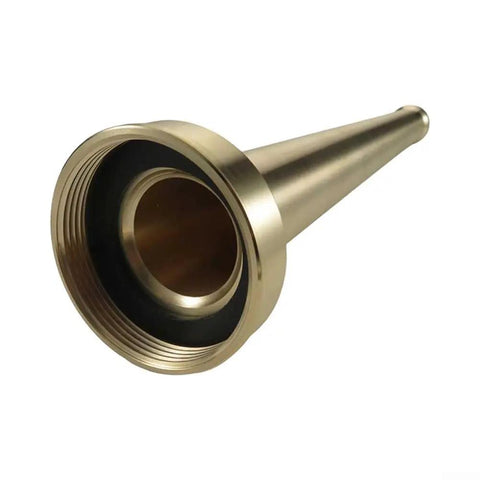 Top Tier Heavy Duty Brass Fire Nozzle 1.5 Inch Nst Fitting, showing adjustable tip for industrial sprinkler heads.
