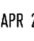 Close-up of printed date '28 APR 2019' from Compact Self Inking Date Stamp With Military Day Month Year Layout For Daily Logistics And Tracking Forms Using Fast Dry Black Ink Cartridge To Give Your Paperwork A Slick Heavy Duty Finish And Zero Hassle Every Time.