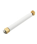 Five Pack Platen Roller And Paper Feed Transport Kit For Label Printers, white roller with brass end fittings for media handling.