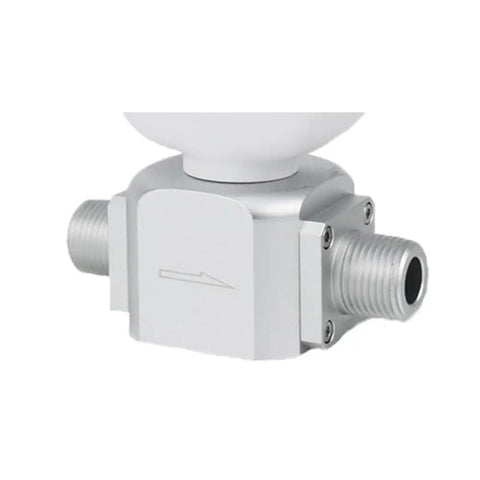 Digital Air Flow Meter One Quarter Inch NPT 0 To 20 Liters Per Minute And 0 To 250 Liters Per Minute Gas Mass Flow Meter side view