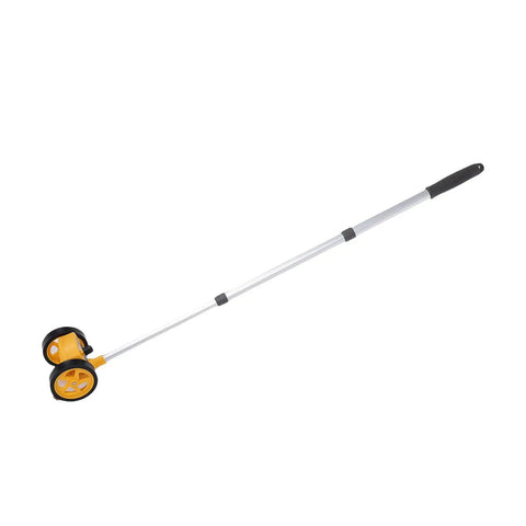Jauarta Construction Measuring Wheel Lightweight Accurate Distance Tool for with aluminum rod and rubber handle, 19.3" to 41.7".