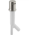 Air Gap Body With Cover For Sink Or Disposal, Vibrant Stainless Finish, Brass Valve, Durable Plastic Construction, 5/8 Inch Dishwasher Inlet
