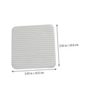 Square white no slip carpet sticker for area rugs reusable non woven rug fixing pads with anti skid adhesive grippers 3.93 in