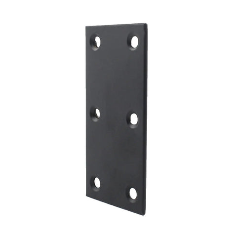 4 Pack Flat Straight Brace Brackets For Furniture Wood Shelves And Cabinets In Black Stainless Steel Mending Plate With Mounting Screws