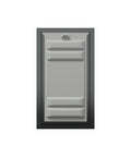 Jumbo Black Wall Mount Dog Door Built Hecka Tough With A Double Flap Seal That Blocks Cold Air While Big Pups Chill Indoors Keeping Your Home Damn Cozy And Totally Draft Free, showing front view.