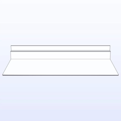 Clear Slatwall Shelves 10 Pack 4X10 Inch Transparent Hanging Display Racks For Retail Merchandising And Home Storage Load Up Your Walls Fast No Sweat Involved With A Sharp Modern Look