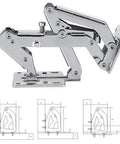 170 Degree Hydraulic Cabinet Door Hinge With Screws For No Slam Soft Close And Slow Close Durable Door Hardware