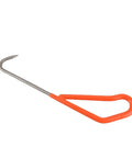 Dope Root Hook Tool for Bonsai Care and Soil Loosening, 8.5 Inch Metal Gardening Tool for Gentle Root Stretcher and Easy Repotting of Potted Plants, Built Tough for Bonsai Enthusiasts. Orange handle root hook on white background
