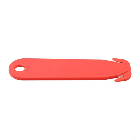 Lightweight Double Edged Utility Cutter With Stainless Steel Blade Housing For Safe Cutting Of Plastic Film Paper Packaging Tape And Thin Cardboard Red All Purpose Ergonomic Grip