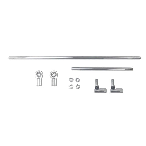 3/8-24 Short And Long Tie Rod Set With Ends For Go Kart Replacement Includes 11 Inch Short Tie Rod Left Driver And 21 Inch Long Tie Rod Right Passenger Thread Size 3/8-24, steel parts kit