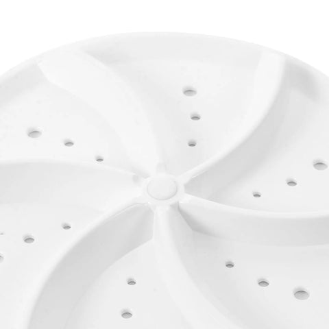 Hassle Free Turbo Washing Machine Spotless Spin Cycle Portable Laundry Washer For Dorms Rv Trailers And Tiny Apartments Quiet Auto Clean Clothes Dryer white plastic spinner top with vents.