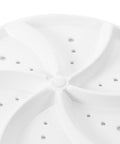 Close-up of white turbine component for Compact Portable Mini Washing Machine Turbine Laundry Cleaner For Socks Undies And Delicates.