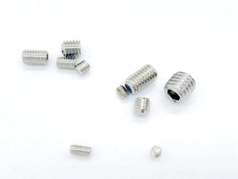 Grub Screw Set M3 To M8 Hex Socket Head Cap Screws Kit Alloy Steel Or Stainless Steel, various sizes displayed on a white surface.
