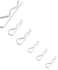 Beefed Up Cotter Pin Set 2 3 4 R Type Split Fasteners Steel Kit For Trailer Hitches Lawn Mowers Automotive 450 Piece Assortment Built Tough Durable Grade R-type clips in various sizes