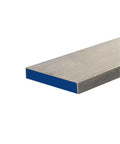 Close-up of 304 Stainless Steel Flat Bar Three Quarters Inch By Three And One Half Inch By Twenty Four Inch Hot Rolled For Diy Projects
