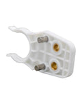 Precision Tool Holder Clamp Grippers HSK40 For CNC Spindles ATC Systems Secures Knife Shanks BT30 ISO Interfaces High Speed Reliable Grip in white material side view.