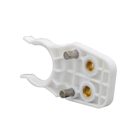 Precision Tool Holder Clamp Grippers HSK40 For CNC Spindles ATC Systems Secures Knife Shanks BT30 ISO Interfaces High Speed Reliable Grip in white material side view.