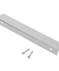 Hidden Finger Cabinet Pulls For Modern Kitchen And Home, Aluminum Alloy Drawer Edge Handle With Matching Screws shown