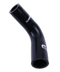 4-Ply 90 Degree High-Performance Silicone Hose Coupler For Easy Elbows, Fits 1 to 1.25 Inch ID, 4 Inch Length, Black, Heat Resistant