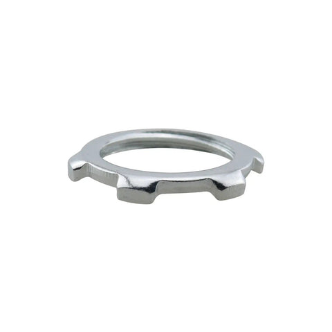20 Pack 1/2 Inch Metal Electrical Conduit Lock Nuts, Silver, Built To Last, Heavy Duty IMC Lock Nuts With Serrated Hex Teeth