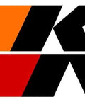 K&N logo with orange and red stripes