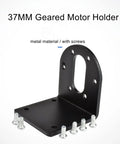 37mm DC gear motor brackets black with screws for mounting
