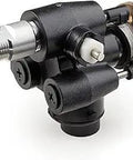 Cordless 17P186 Replacement Pump For TC Pro Triax Sprayer, black durable metal build, side view detail.