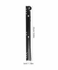 Side view of 10 Inch Full Extension Drawer Slides Set With Ball Bearing For Smooth Quiet Glide, cold rolled steel drawer rails