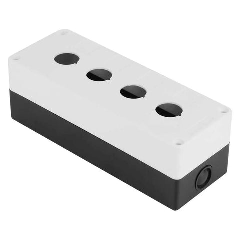 Heavy Duty Rugged Weatherproof Switch Box for 22 mm Push Buttons Industrial ABS Control Enclosure With Sealing Rubber Strip