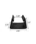 Upgrade Your Patio Game With These Heavy Duty Outdoor Furniture Clips Compatible For Wicker Rattan Sectional Sofa Connectors Universal 8 Piece Quick Fix Replacement Parts, black plastic connector clip dimensions 2.05x1.3 inches.