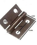 Heavy Duty Steel Door Butt Hinges Bulk Pack Natural Metallic Finish. 25mm X 24mm hinge for cupboard, shed, gate.