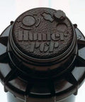 Tough As Nails Gear Drive Pop Up Lawn Sprinkler Boasting Preinstalled Number 6 Nozzle For Rock Solid Four Inch Lift And Straight Running Thirty Four To Thirty Eight Foot Reach, top view showing detailed nozzle design.