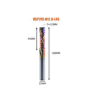 Tough As Nails Two Flute Compression Spiral Router Bit with 12mm diameter, 100mm length for CNC wood milling.