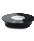 Fast Acting USB Mug Warmer With Smart Adjustable Heat Control Keeps Your Morning Sip Piping Hot All Day Long Sleek Black Tempered Glass Platform on desk