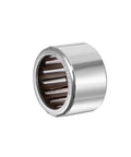 uxcell RC121610 needle roller bearing, angled front view, 3/4 in bore, 1 in OD, 5/8 in width, 2-pack