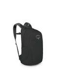 Lightweight Collapsible Day Pack For Travel And Everyday Use 18L Capacity packable, black backpack front view