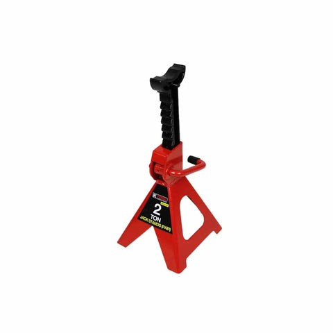 Front view of Reliable 2 Ton Automotive Jack Stands with Impressive 4,000 Lbs Capacity for Garages, Heavy Duty Steel Frame
