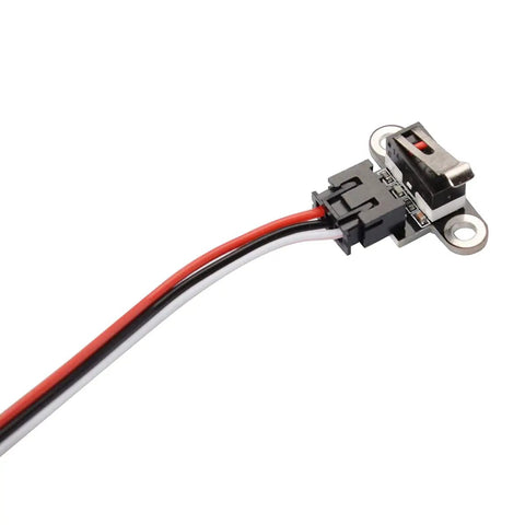 Close-up of Six Pack Mechanical Limit Switch Module Vertical Endstop Switch Kit connector with one meter cable for 3D printers.