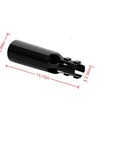 Airflow Booster Turbo Extension For Leaf Blowers, Fits 2 To 4 Inch Nozzles, Black 1PC, dimensions shown, black metal tube