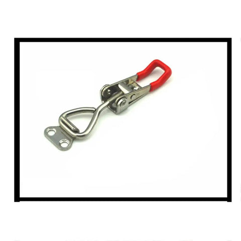 Beefy Sturdy 304 Stainless Steel Toggle Latch Clamp Set With Adjustable Quick Release, heavy duty, corrosion resistant, red handle