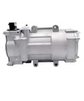 EV Air Conditioner Compressor And Cooling Pump For Baic EU5 EU260 EX360 EU400, silver, side view, direct bolt-on design.