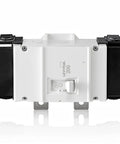 Front view of 200 Amp 2-Pole Main Circuit Breaker LM200-T Thermal Magnetic White for electrical panel safety.