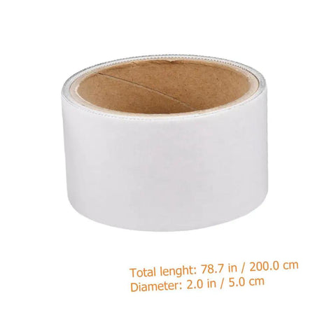 Two Roll Window Screen Repair Tape With Heavy Duty Adhesive Mesh Patch For Quick Diy Fixes Lightweight Breathable And Easy To Cut Ideal For Home Windows Doors Patios Tents RV Screens And More, showing roll size 200 cm by 5 cm diameter.