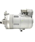 Heavy Duty Electric Ac Compressor For Bmw 530Le X5 Xdrive40e G05 And I3 Hybrid Plug In Rides side view showing aluminum body and connections.