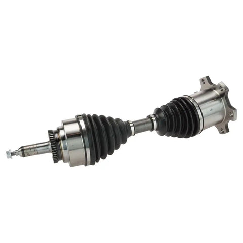 No Hassle Front CV Axle Shaft Kit And Steering Knuckles With Hub Bearings 4WD 6 Lug 6 Piece Heavy Duty Drivetrain Assembly, showcasing the shaft and boot design.