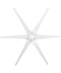 Top view of six nylon blades from Six Nylon Fiber Blade Wind Turbine Generator with Controller For Home Wind Power System Built For Off Grid Energy.