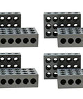 Shars 1-2-3 block set, hardened steel precision blocks with multiple holes, six blocks visible.