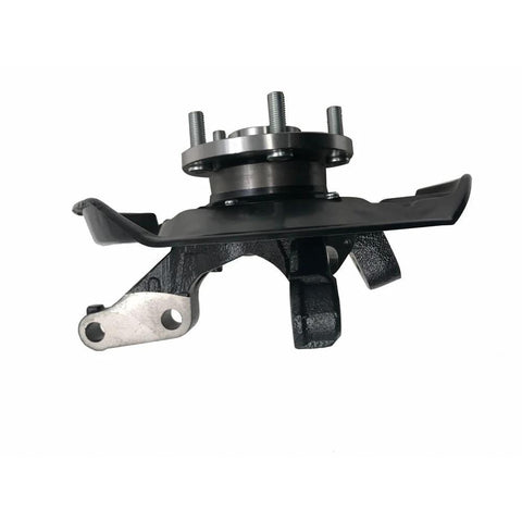 Front Right Suspension Knuckle with Wheel Hub Bearing for ES300 New Replacement Part R9-60026SKA, side view of metal component